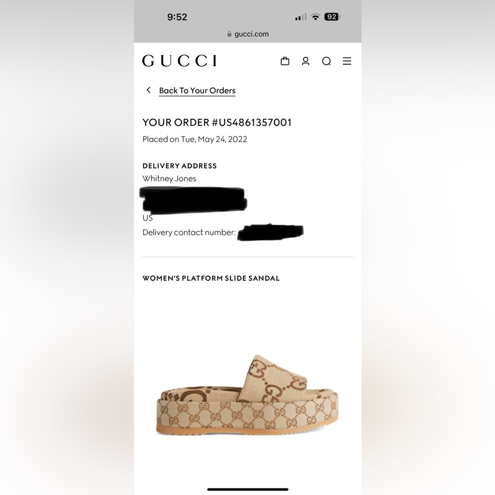 GUCCI WOMEN'S PLATFORM SLIDE SANDAL - Picture 14 of 16